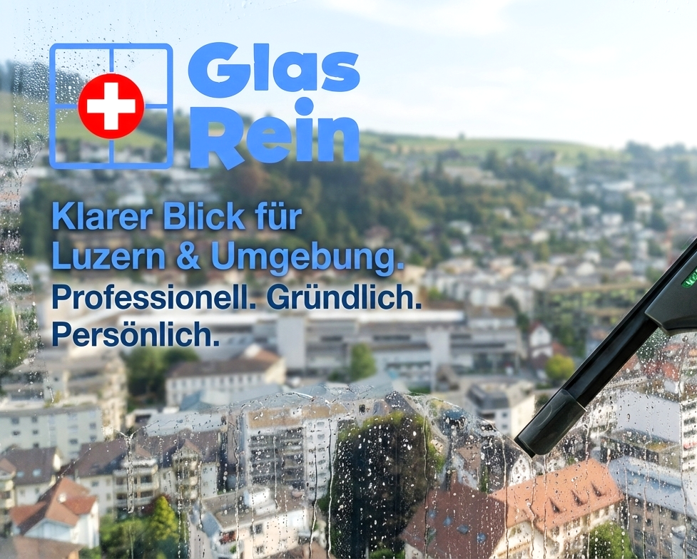 Professional glass and window cleaning in Lucerne, Kriens, Emmen, Horw, Ebikon and Malters
